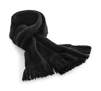 Beechfield Klassischer Strickschal - Schwarz