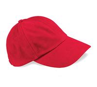 Beechfield Low profile heavy brushed cotton cap in Classic Red