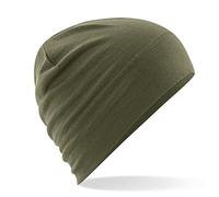 Beechfield Beanie-Mütze CB370 Merinowolle Unisex Military Green One Size