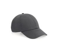 Beechfield Organic Cap mit Metallverschluss aus Bio - Baumwolle Graphite Grey
