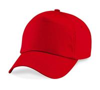 CB10 Beechfield Kappe Original 5-Panel-Kappe Bright Red One Size