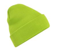 Beechfield Beanie CB45 Original mit Umschlag Limettengrün Einheitsgröße