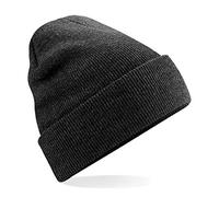 CB45 Beechfield Strickmütze Mütze mit Bündchen Original Charcoal One Size