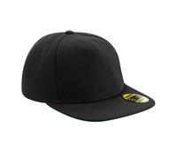 Beechfield - "Original" Snapback Mütze Flacher Schirm für Herren/Damen Unisex (Schwarz) Einheitsgröße