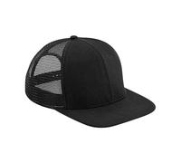 Beechfield - "Original" Trucker Cap Flacher Schirm (Schwarz) Einheitsgröße