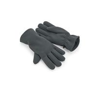 Beechfield B298R Recycled Fleece Gloves - Steel Grey S-M
