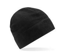 Beechfield Damen Recycled Fleece Pull-On Beanie Mütze Wintermütze Schwarz