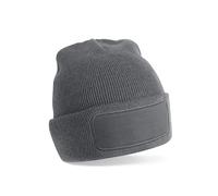 BEECHFIELD RECYCLED ORIGINAL PATCH BEANIE GRAPHITE GREY