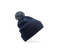 Beechfield B450R Recycled Snowstar Beanie - French Navy/Light Grey
