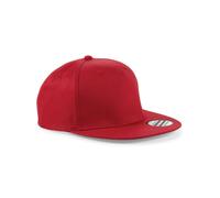 Beechfield - Snapback Mütze Rapper (Rot) Einheitsgröße