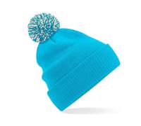 BEECHFIELD SNOWSTAR DUO BEANIE SURF BLUE/OFF WHITE