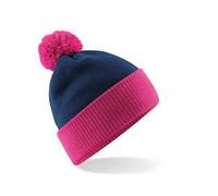 BEECHFIELD SNOWSTAR® TWO-TONE BEANIE FRENCH NAVY/FUCHSIA