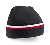 BEECHFIELD TEAMWEAR BEANIE BLACK/CLASSIC RED/WHITE