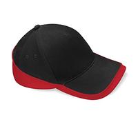 Beechfield Teamwear Cap in black / classic red
