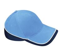 Beechfield Teamwear Competition Cap, verschiedene Farben, - Sky/French Navy/White, one size
