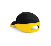 Beechfield - "Teamwear Competition" Kappe (Schwarz/Gelb) Einheitsgröße