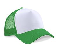 Beechfield, Trucker-Cap für Herren, zur Hälfte aus Netzstoff Gr. Einheitsgröße, grün
