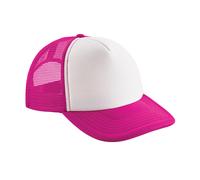 Beechfield - Trucker Cap Snapback für Herren/Damen Unisex (Fuchsie/Weiß) Einheitsgröße