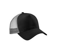 Beechfield - Trucker Cap Snapback für Herren/Damen Unisex (Schwarz/Hellgrau) Einheitsgröße