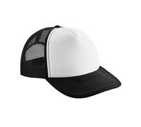 Beechfield - Trucker Cap Snapback für Herren/Damen Unisex (Schwarz/Weiß) Einheitsgröße