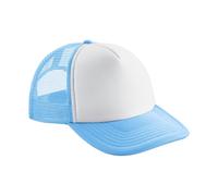 Beechfield - Trucker Cap Snapback für Kinder (Himmelblau/Weiß) Einheitsgröße