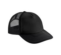 Beechfield - Trucker Cap Snapback für Kinder (Schwarz) Einheitsgröße