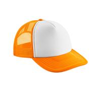 Beechfield - Trucker Cap Snapback (Orange/Weiß) Einheitsgröße