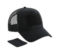 Beechfield - Trucker Cap Snapback (Schwarz) Einheitsgröße