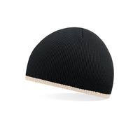 Beechfield - Two-Tone Pull-On Beanie Black - Gr. - One Size
