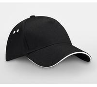 BEECHFIELD ULTIMATE 5 PANEL CAP SANDWICH PEAK BLACK/WHITE