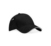 Beechfield Ultimate 5 Panel Cap, schwarz/grau 1 Stück