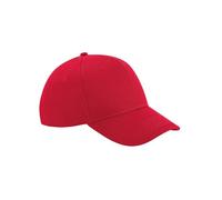 Beechfield Ultimate 6 Panel Cap Rot Classic Red One Size