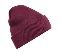Beechfield Beanie CB45 Original - mit Umschlag - Burgunderrot - Einheitsgröße