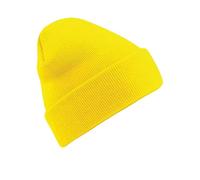 Beechfield Unisex 2 x. Gelb Cuffed Beanie, Gelb , One size