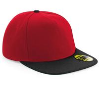 Beechfield Unisex 5-Panel Flatpeak Kappe Flache Cap B660