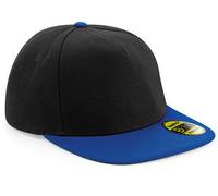 Original Flat Peak Snapback Hip Hop Cap - Farbe: Black/Bright Royal - Größe: One Size