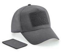 Beechfield Kappe CB638 5-Panel mit abnehmbarem Aufnäher Graphite Grey One Size