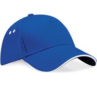 CB15C Beechfield Kappe Ultimate 5-Panel-Kappe Sandwich Bright Royal One Size