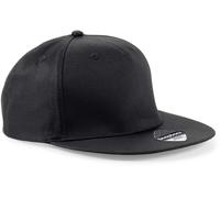 CB610 Beechfield 5-Panel Snapback Rapper Cap Black One Size