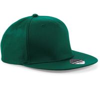 CB610 Beechfield 5-Panel Snapback Rapper Cap Bottle Green One Size