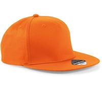 Beechfield Snapback Rapper Cap CB610 5-Panel Unisex Orange Einheitsgröße