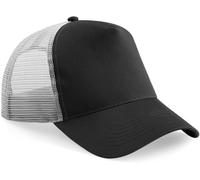 Beechfield Snapback Trucker Kappe B640 – Snapbackverschluss, Schwarz, One Size, Unisex
