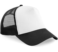 Beechfield Unisex 5-Panel Trucker Kappe Netz Cap B640 black/white one size
