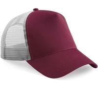 Beechfield Unisex 5-Panel Trucker Kappe Netz Cap B640 burgundy/light grey one size