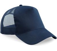 Beechfield Unisex 5-Panel Trucker Kappe Netz Cap B640 french navy/french navy one size