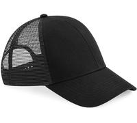 CB60 Beechfield Kappe mit Bio Baumwolle Fernfahrerkappe Black One Size