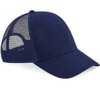 Beechfield Organic Cap mit Kunstoffverschluss aus Bio - Baumwolle Oxford Navy