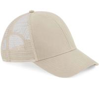 CB60 Beechfield Organic Cotton Trucker Cap Sand One Size