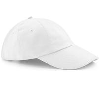 CB58 Beechfield Drill-Kappe aus schwerer Baumwolle mit flachem Profil White One Size