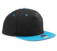 CB610c Beechfield Kappe 5-Panel Kontrast mit Snapbackverschluss Black One Size